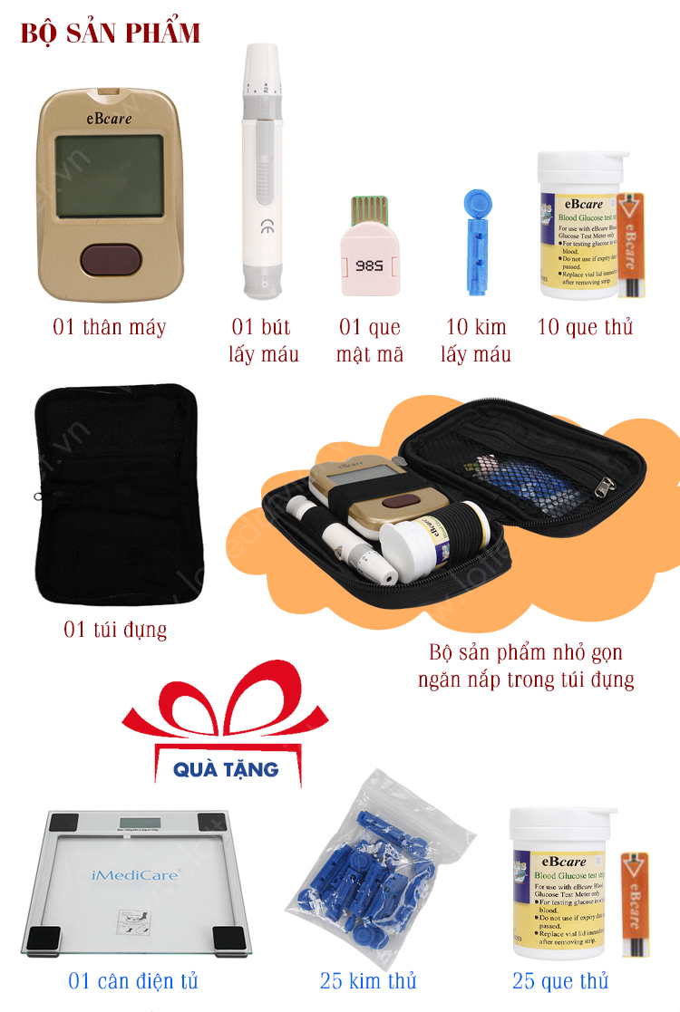 Máy đo đường huyết eBcare