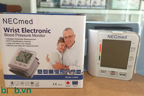 Máy đo huyết áp tự động cổ tay NECmed LX800