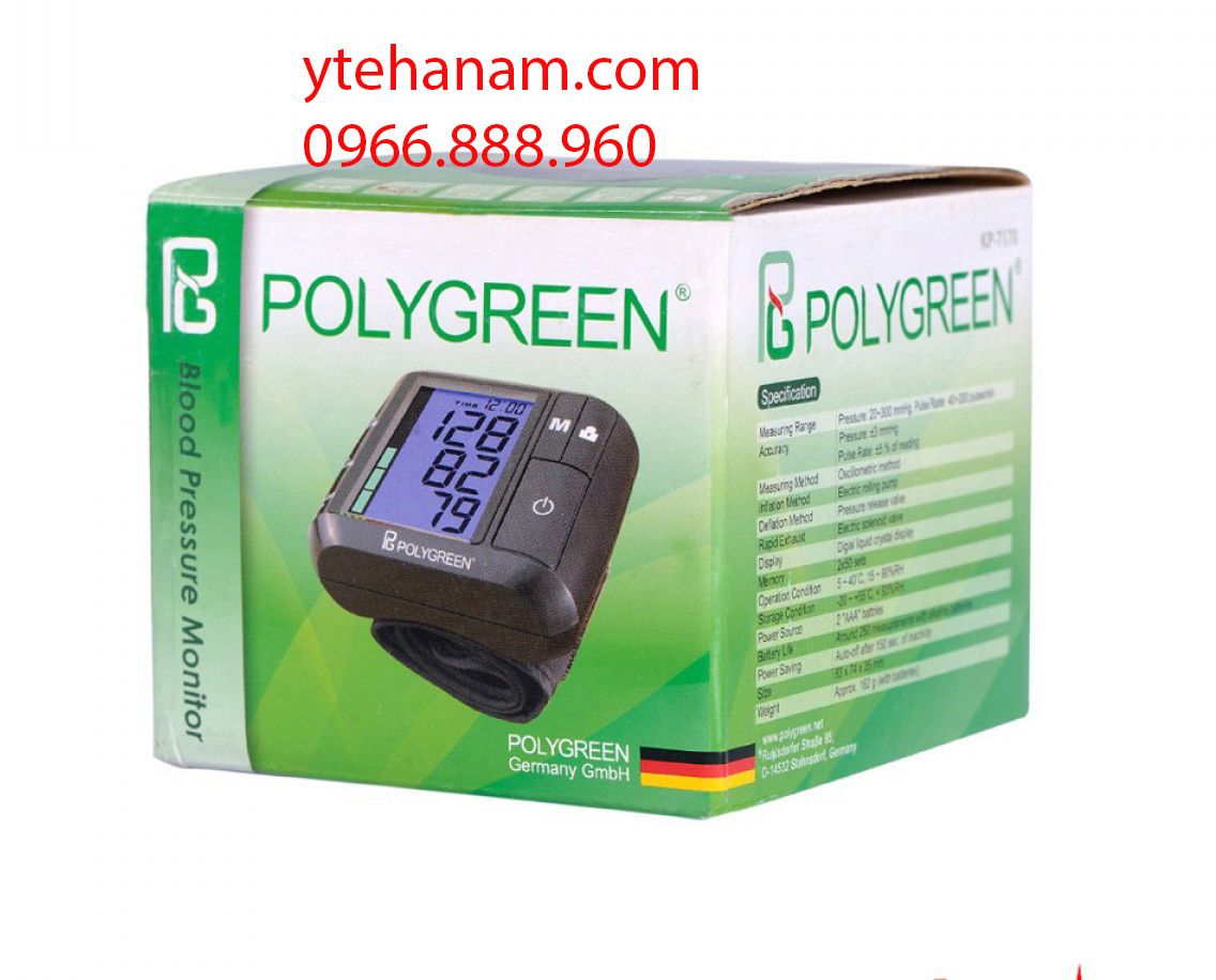 Máy đo huyết áp cổ tay Polygreen KP-7170