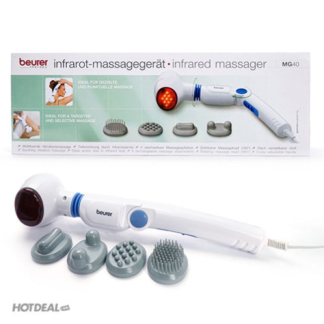 Máy massage cầm tay có đèn hồng ngoại Beurer MG40