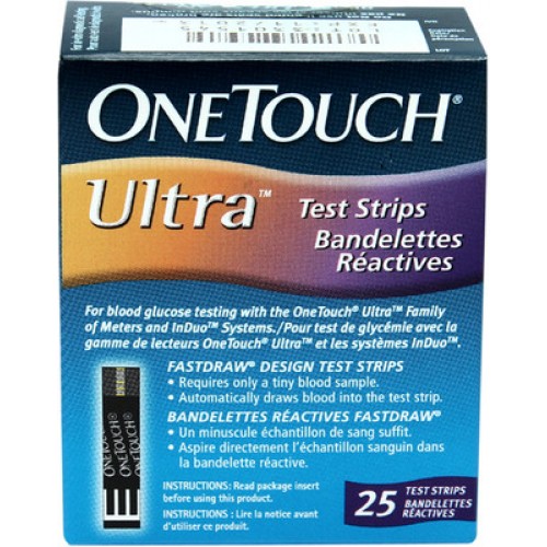 hộp 25 que thử đường huyết onetouch ultra2