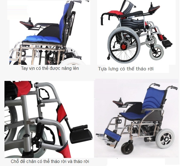 Sản phẩm xe lăn Akiko rất dễ dàng trong việc gấp gọn, hay tháo rời