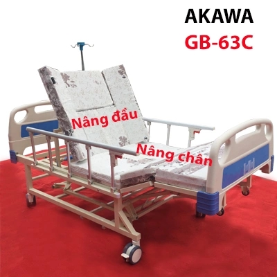 Giường bệnh nhân đa chức năng Akawa GB-63C nâng hạ dễ dàng