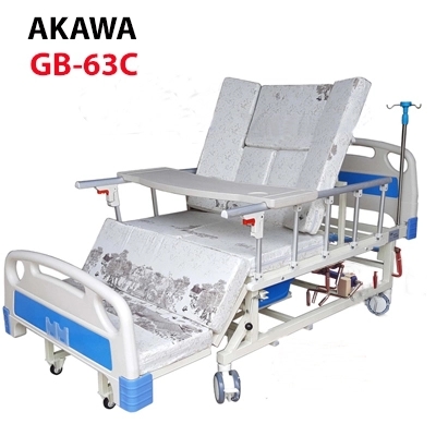 Giường bệnh nhân đa chức năng Akawa GB-63C thiết kế nổi bật, khung sườn chắc chắn