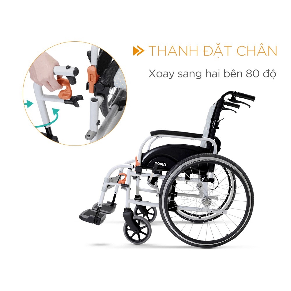 Xe lăn Karma Soma Agile Pro hoàn toàn có thể đáp ứng nhu cầu người sử dụng