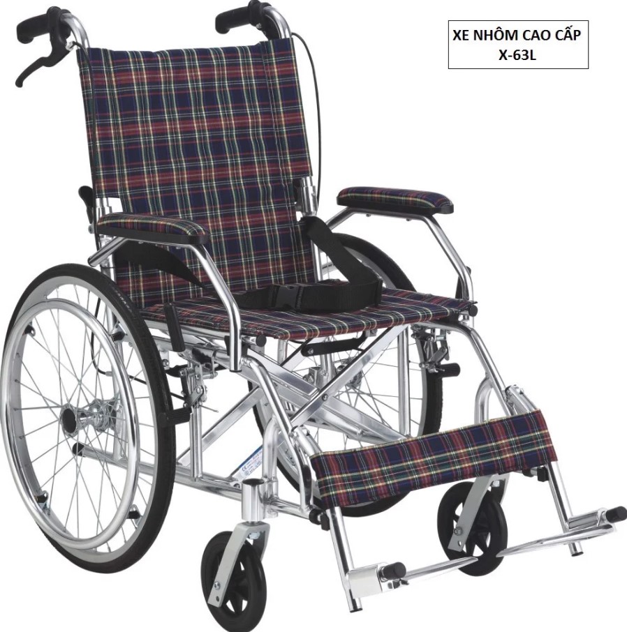 Dòng xe lăn tay Lucass X63 có thiết kế vô cùng gọn gàng