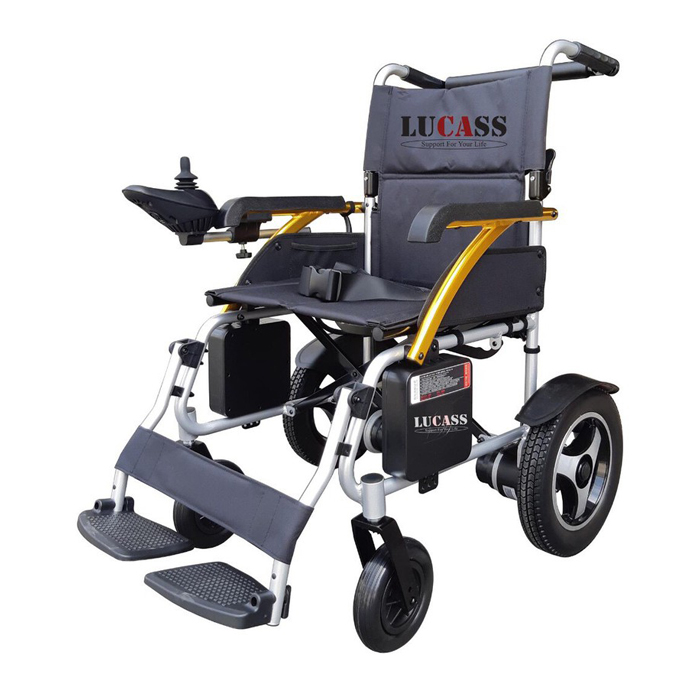 Xe lăn điện Lucass XE-122L xe lăn điện khung nhôm siêu nhẹ