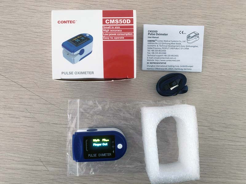 Máy đo nồng độ oxy trong máu Contec CMS50D thông minh cho ra kết quả chính xác nhất