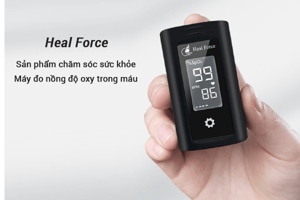 Máy đo nồng độ oxy trong máu SpO2 Heal Force Prince-100N có bộ lưu trữ dữ liệu trong 12 nhóm dữ liệu.