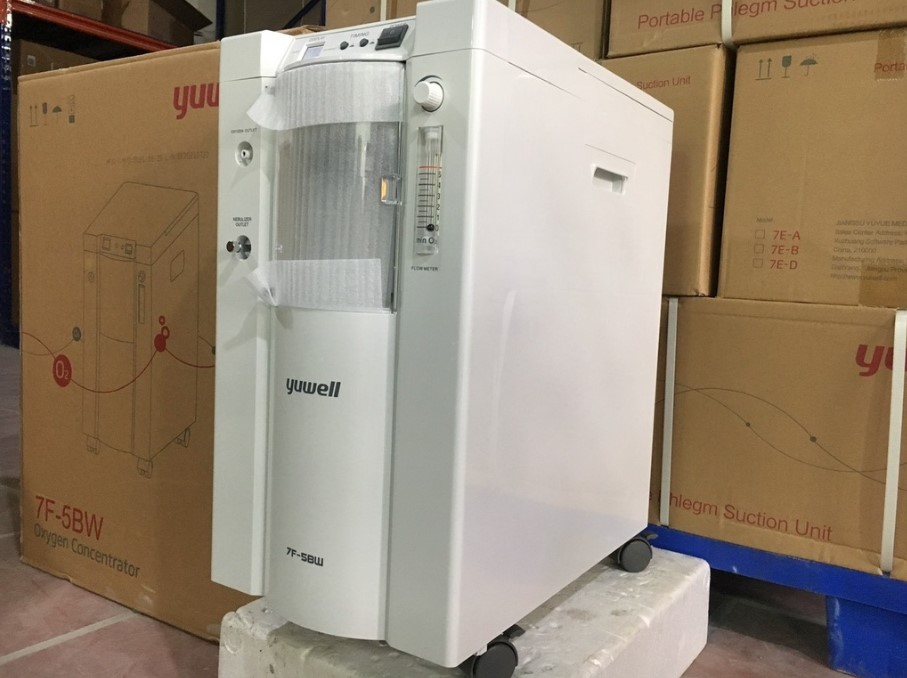 Máy tạo oxy Yuwell 7F-5BW được nhập khẩu từ Mỹ