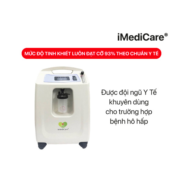 Máy tạo oxy iMediCare OC-5LH thuận tiện cho người dùng với nhiều chức năng thông mình