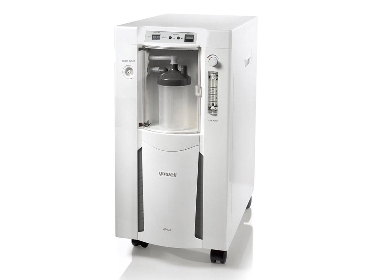 Máy tạo oxy Yuwell 7F-5D có dung tích tối đa lên đến 5 lít