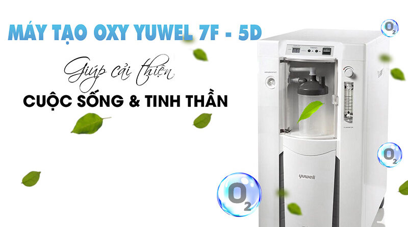 Máy tạo oxy Yuwell 7F-5D cải thiện cuộc sống