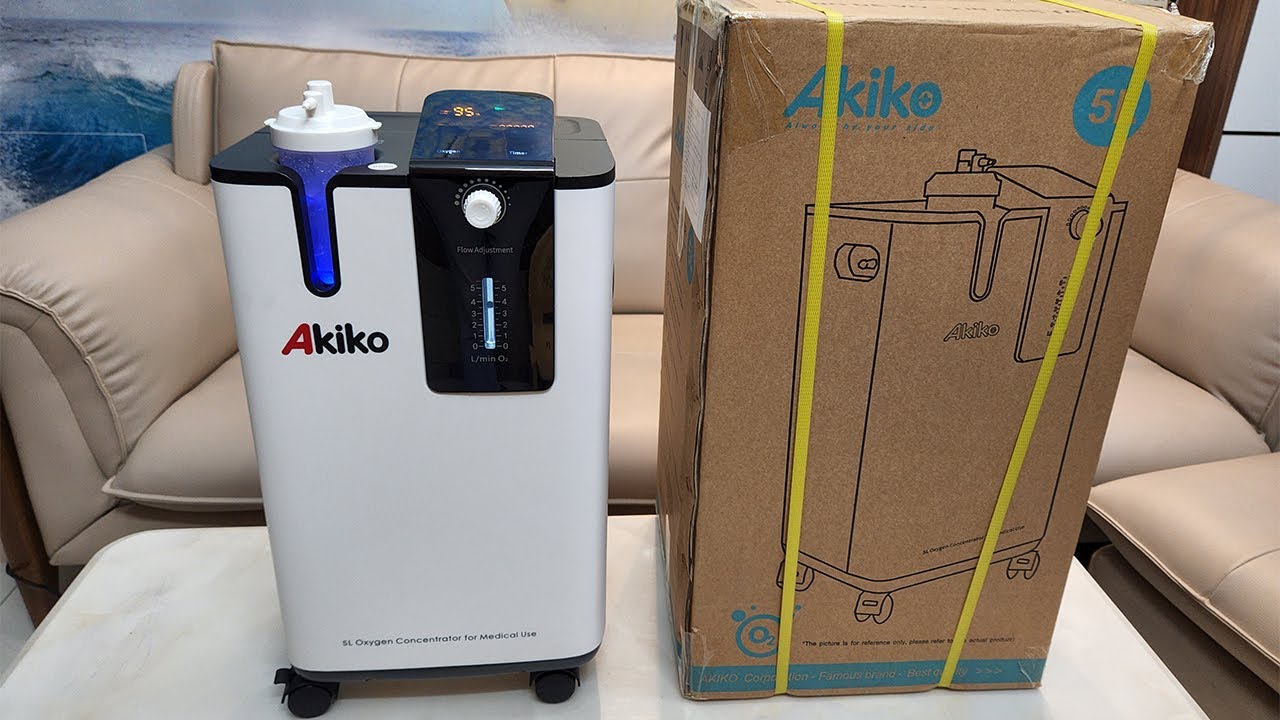 Máy tạo oxy AKIKO OZ-5-O3TW0 dung tích tối đa lên đến 5 lít/phút