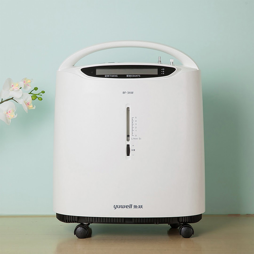 Máy tạo oxy Yuwell 8F-3AW có thể hoạt động 24/24