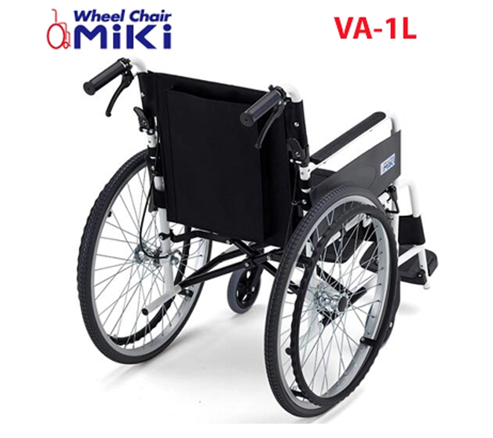 Xe lăn cao cấp MIKI Nhật Bản VA-1L làm bằng hợp kim nhôm siêu nhẹ, bền bỉ