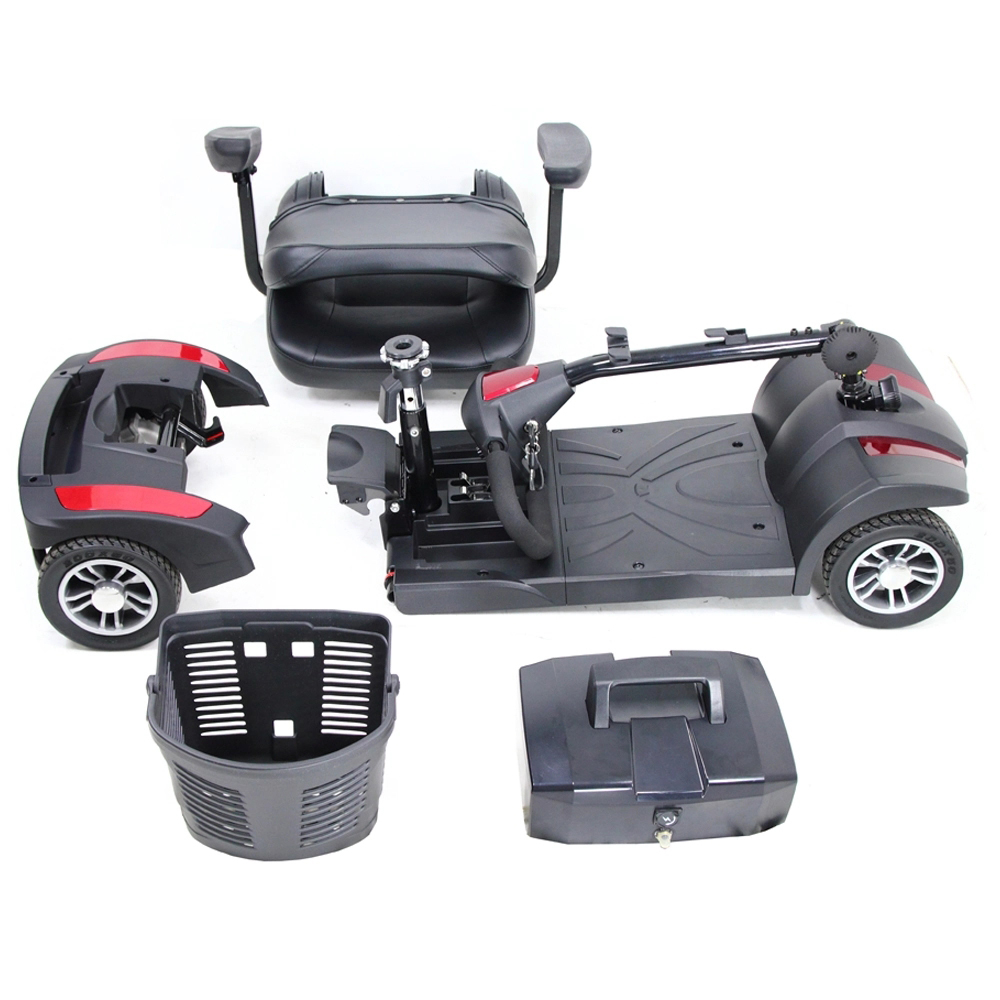 Xe Scooter điện 4 bánh Runner có trang bị thêm còi báo để cảnh báo người phía trước