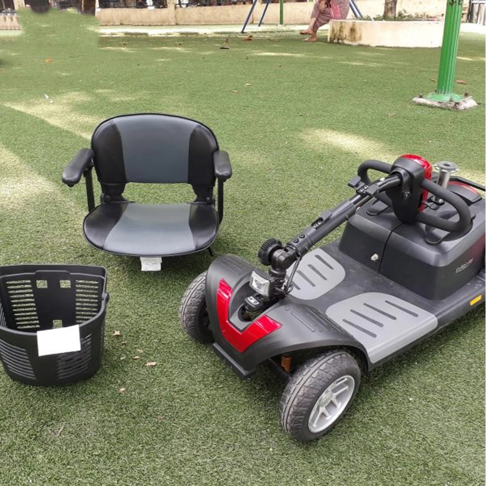 Xe Scooter điện 4 bánh Omega có chế độ giảm sốc đặc biệt mang đến sự an toàn tuyệt đối và dễ chịu cho người sử dụng