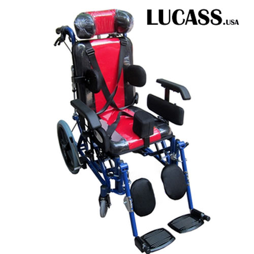 Xe lăn cho trẻ bại não Lucass X38 làm từ hợp kim nhôm sơn tĩnh điện