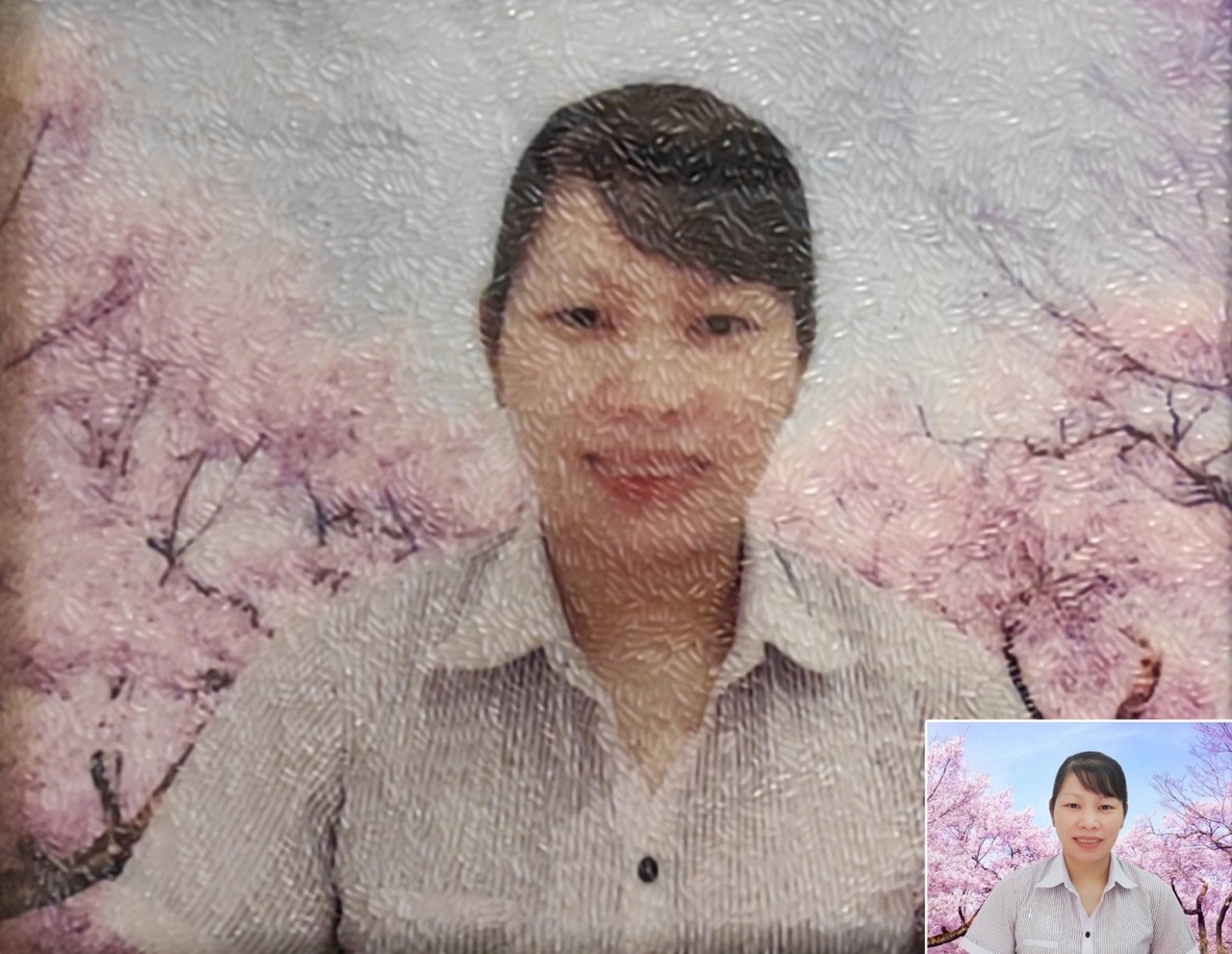 Tranh Gạo Màu Chân Dung 1