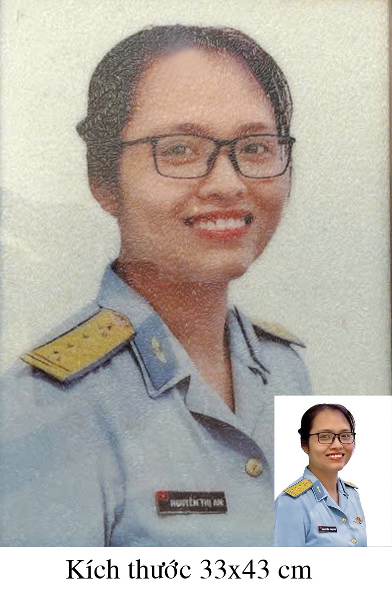 Tranh Gạo Màu Chân Dung 10