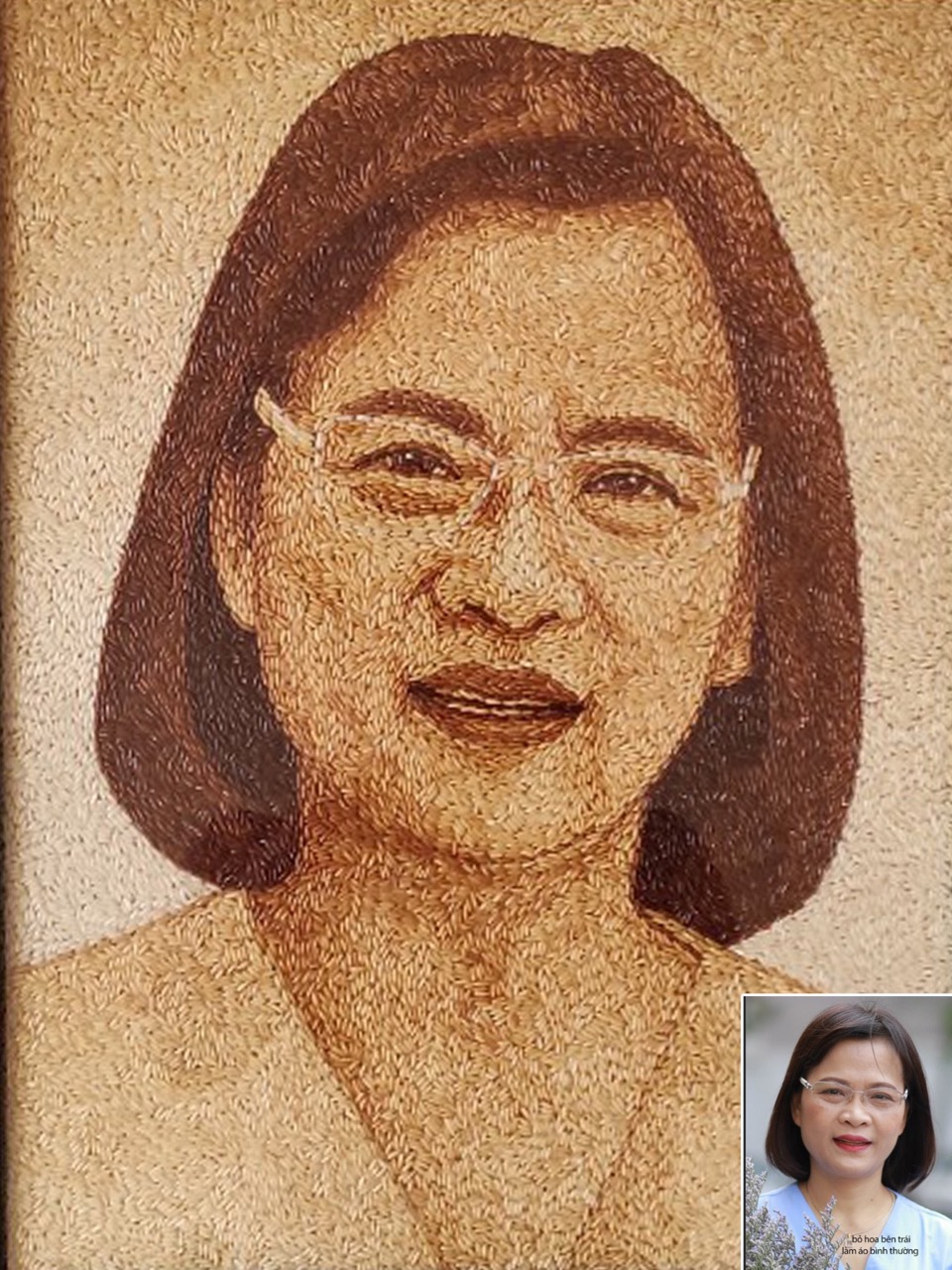 Tranh Gạo Rang Chân Dung 2025 17
