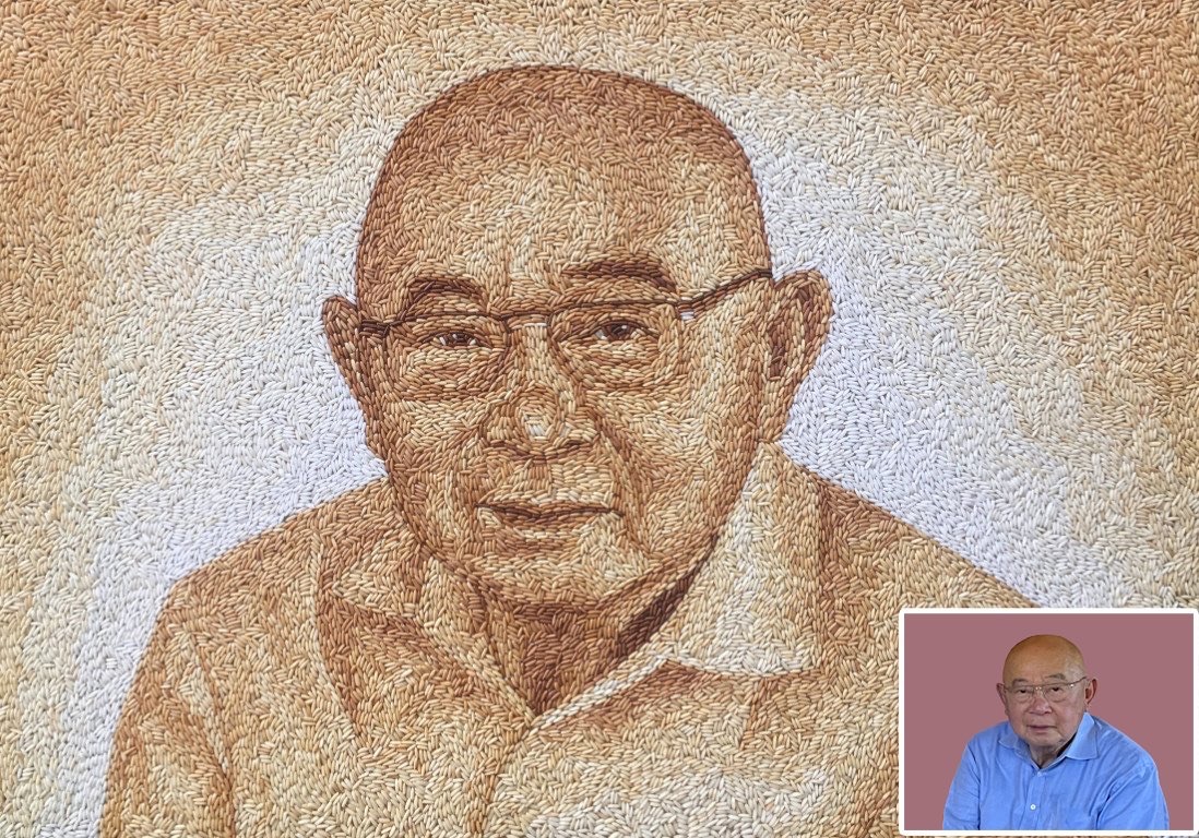 Tranh Gạo Rang Chân Dung 2025 25