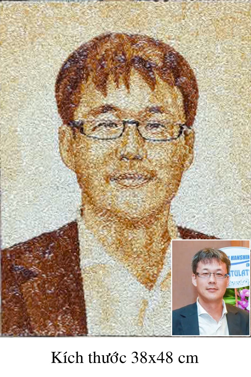 Tranh Gạo Rang Chân Dung 2025 34