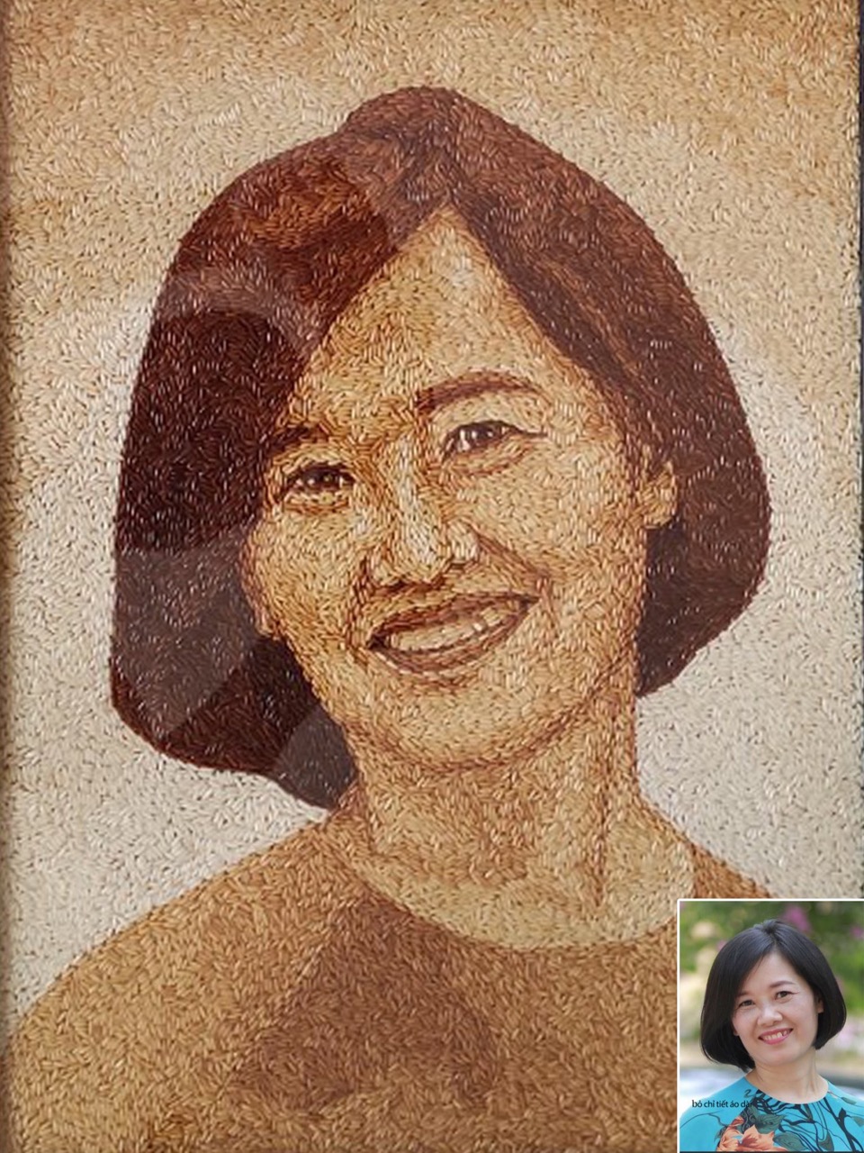 Tranh Gạo Rang Chân Dung 2025 46