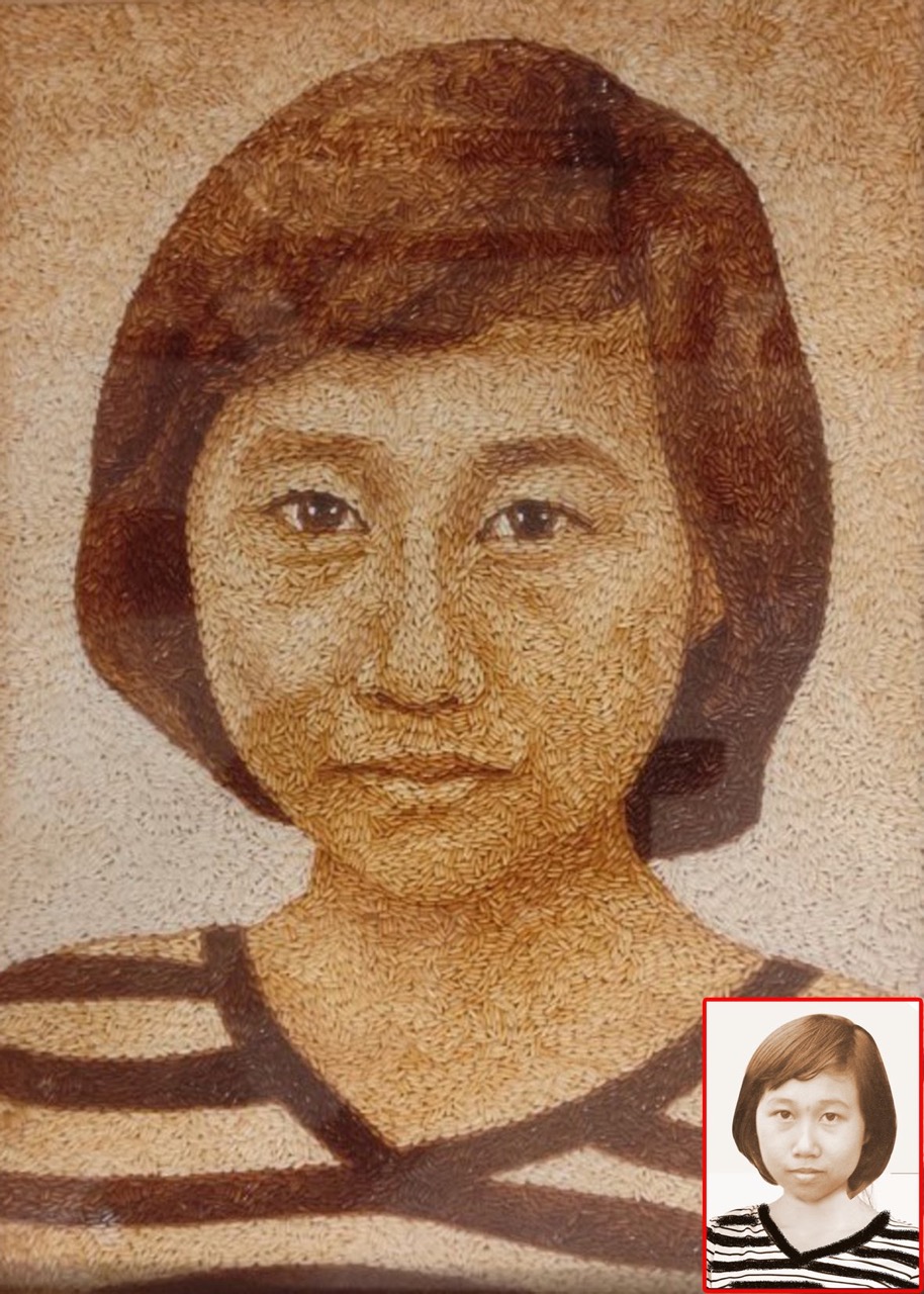 Tranh Gạo Rang Chân Dung 2025 49
