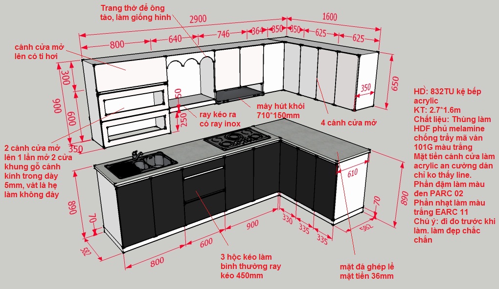 Quy trình thiết kế và sản xuất tủ bếp cao cấp 14 thiet ke bep