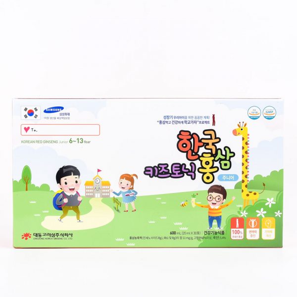 Nước Hồng sâm trẻ em 6-13 tuổi – Korean red ginseng junior
