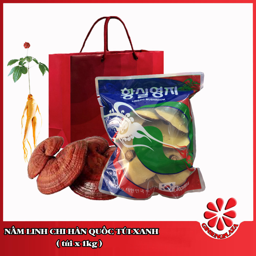 Nấm Linh Chi Hàn Quốc túi xanh - 1kg