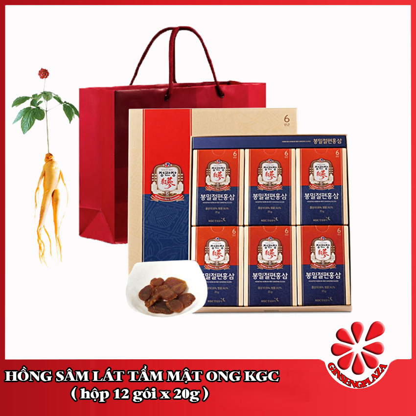 Hồng Sâm Lát Tẩm Mật Ong Cheong Kwan Jang - Hộp 12 gói x 20g