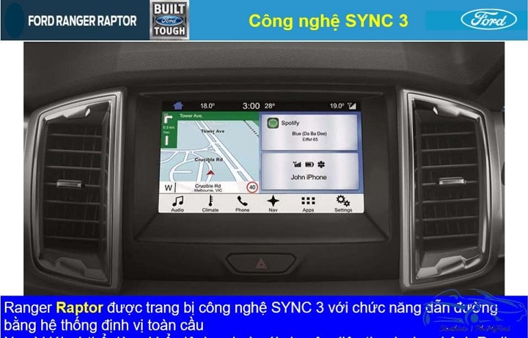 Giới thiệu chi tiết Ford Ranger Raptor: siêu phẩm bán tải nhập khẩu 2019 23 công nghệ sync 3