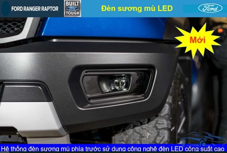 Giới thiệu chi tiết Ford Ranger Raptor: siêu phẩm bán tải nhập khẩu 2019 3 đèn sương mù led ford ranger raptor 2019