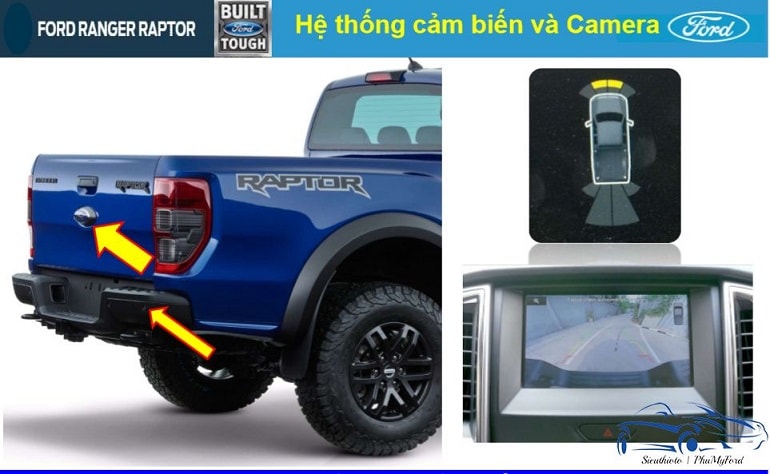 Giới thiệu chi tiết Ford Ranger Raptor: siêu phẩm bán tải nhập khẩu 2019 20 hệ thống cảm biến và camera phía sau