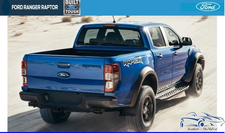 Giới thiệu chi tiết Ford Ranger Raptor: siêu phẩm bán tải nhập khẩu 2019 19 phía sau xe ford ranger raptor 2019