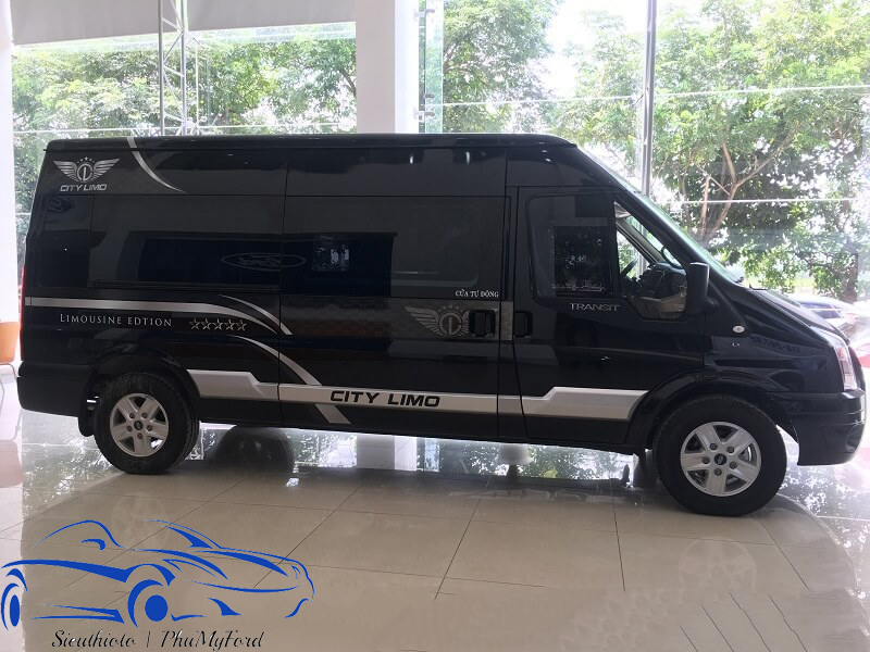 Ford Transit Limousine 10 chỗ: "Chuyên cơ" mặt đất hạng thương gia 2 transit limousine 10 chỗ sang trọng với gam màu đen nhánh
