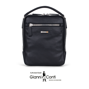 Túi đeo chéo da thật màu đen