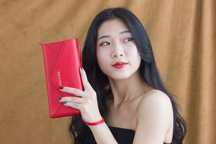 ví da nữ tặng nàng valentine