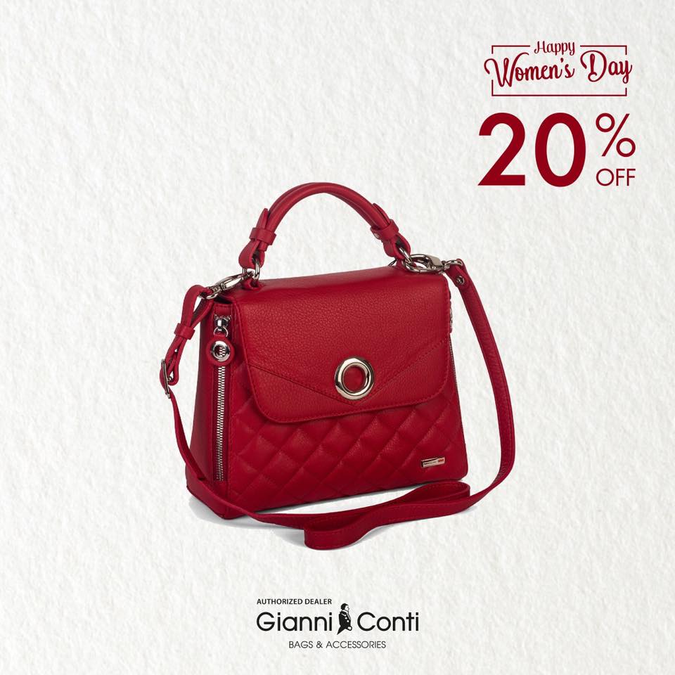 Túi da nữ màu đỏ