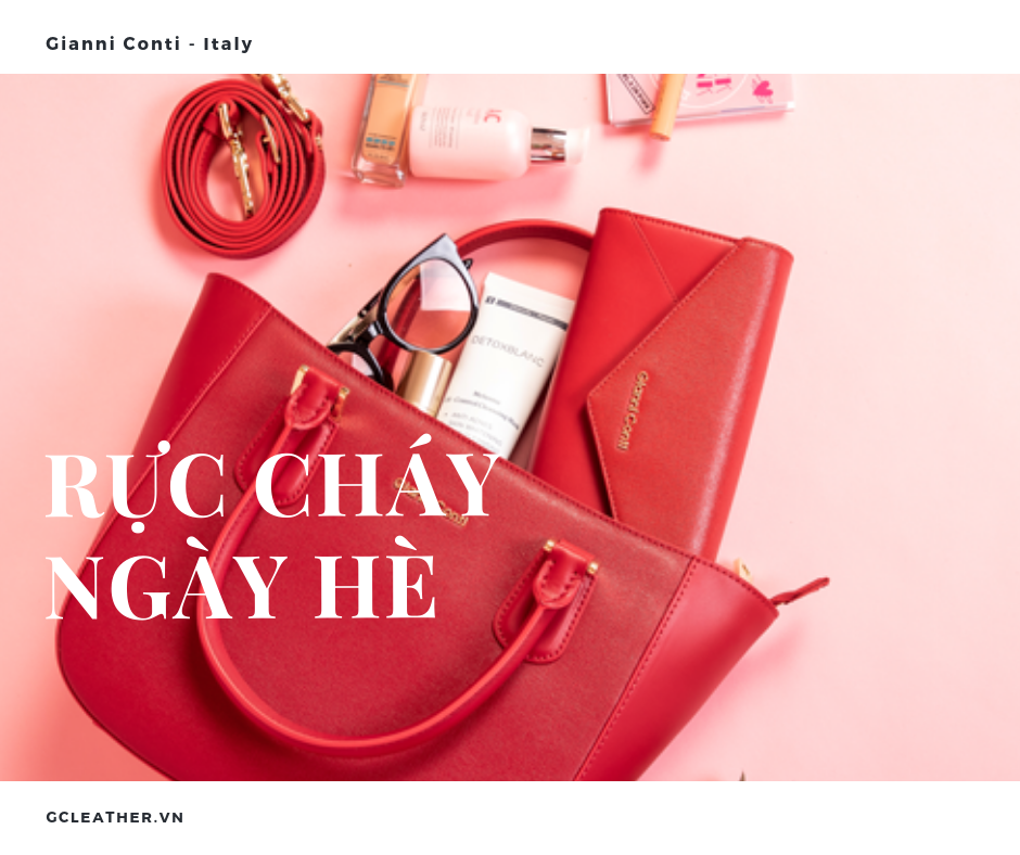 Túi tote màu đỏ