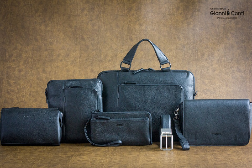 phụ kiện đồ da màu đen