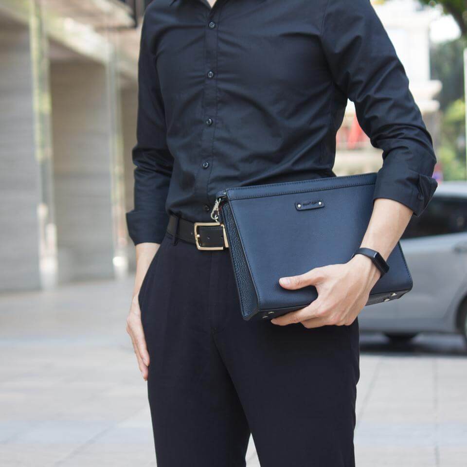 Ví nam cầm tay tặng sếp