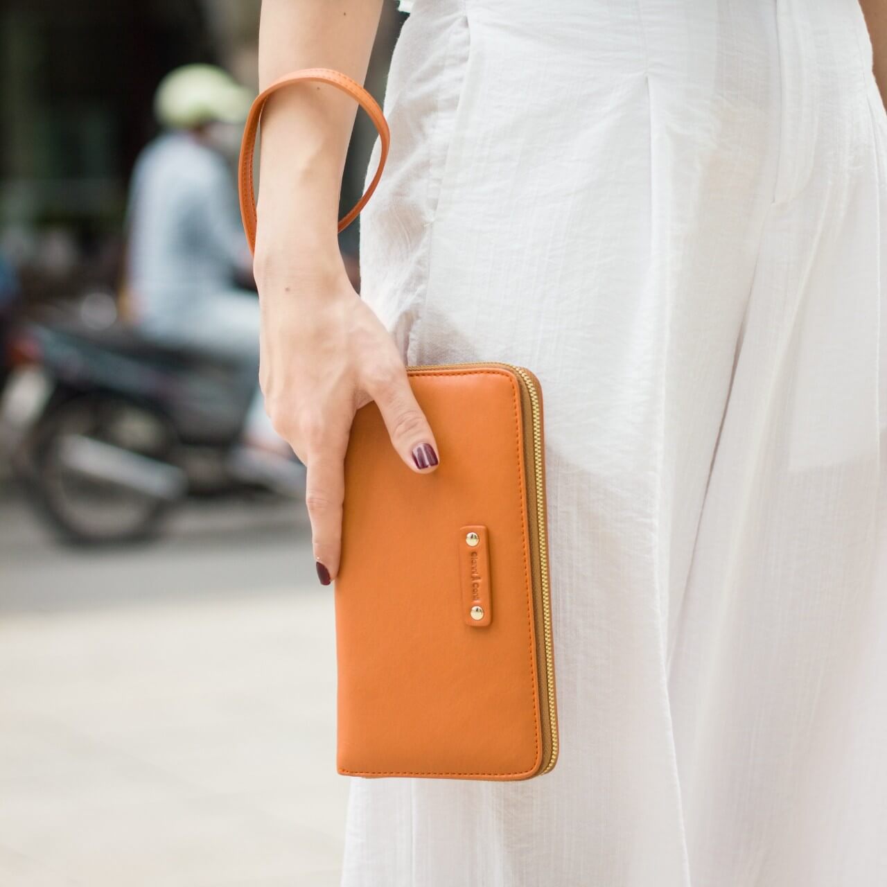 ví nữ cầm tay da thật cao cấp