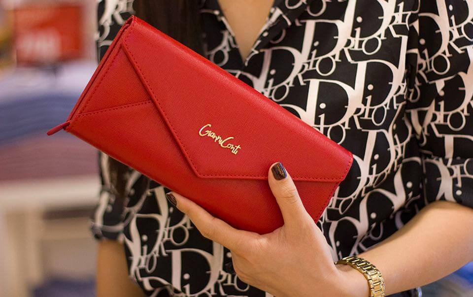 Ví nữ cầm tay dáng phong bì