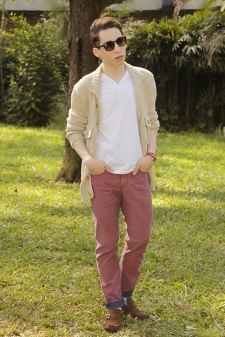 Giày lười màu nâu