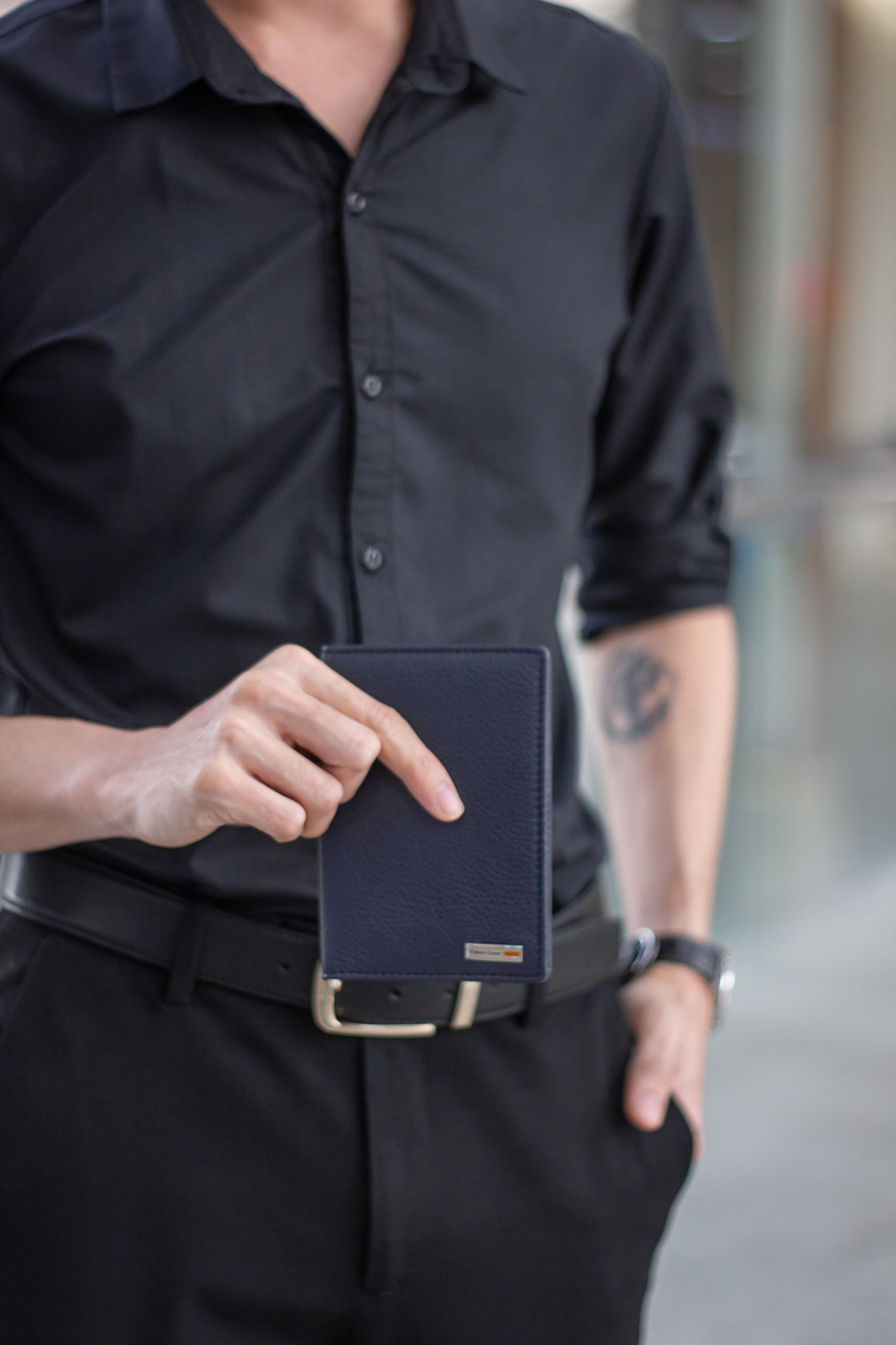 Ví đựng passport da thật Gianni Conti