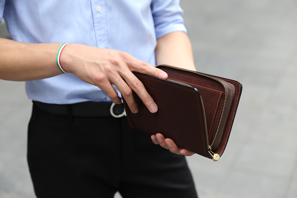 Ví cầm tay nam da bò thật tại Hà Nội